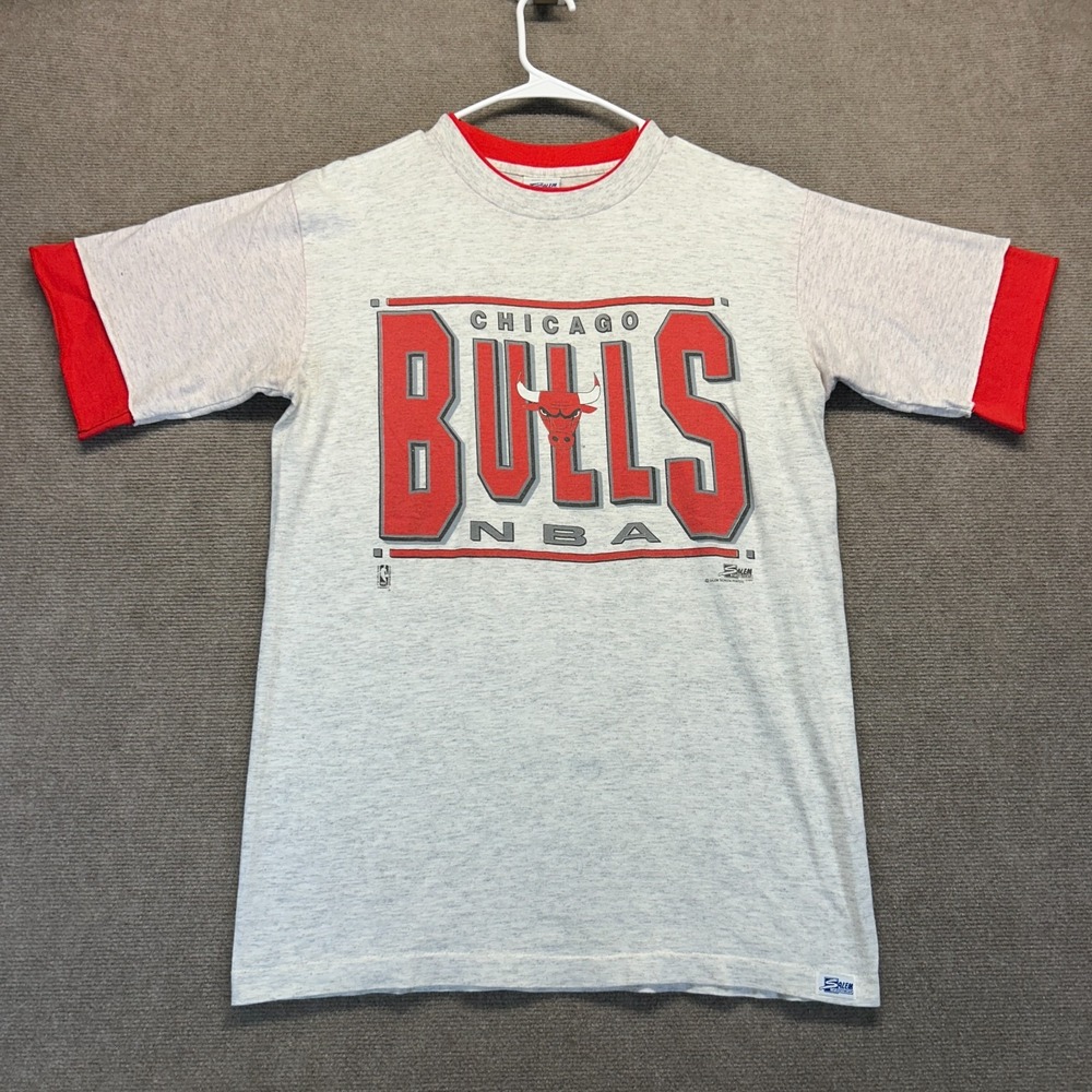 Vintage Chicago Bulls Layered T Shirt Adult M Short Sleeve Salem Sportswear 1991